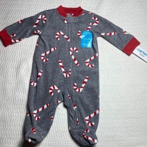 3m Fleece Candy Cane Sleep-n-Play NEW Carter’s Winter Christmas